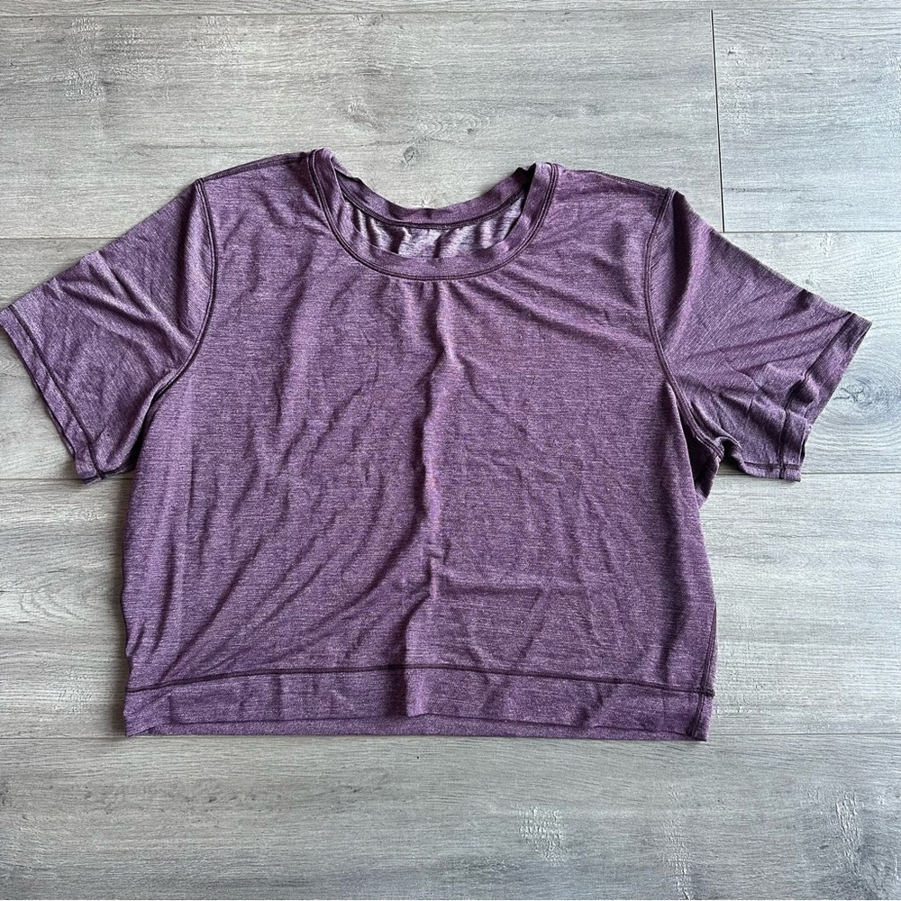Lululemon Run The Day Short Sleeve - Heathered Dark Adobe